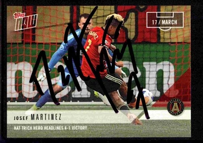2018 Topps Now MLS #9 Josef Martinez autographed PR /88 Atlanta United - Image 1 of 2