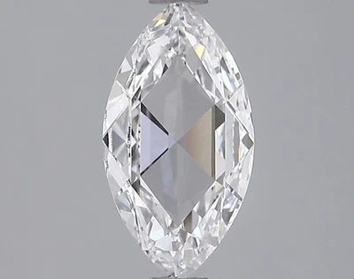 1 CT-VVS2 Clarity E Color Marquise Rose Cut Lab Created IGI Certified Diamond - Image 1 of 2