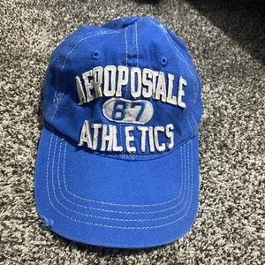 Y2K Aeropostale Baseballmütze Kappe Distressed Flex Fit Logo S/M - Bild 1 von 5