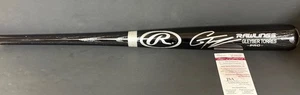 Gleyber Torres Tigers Yankees Signed Engraved Bat JSA WITNESS COA Black . - Picture 1 of 3