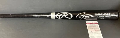 Gleyber Torres Tigers Yankees Signed Engraved Bat JSA WITNESS COA Black - Image 1 of 3
