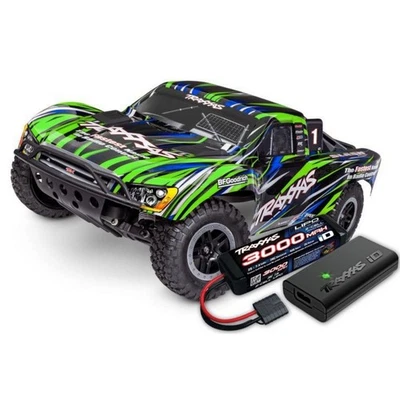 Traxxas 58334-4 1:10 Slash Brushless BL-2s 2WD HD clipless grün inkl. Akku/Lader - Bild 1 von 2