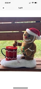 Gemmy Animated Singing Gingerbread Man Christmas Plush w/ Sound & Motion New - Picture 1 of 9