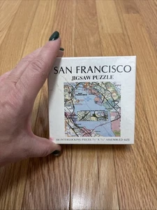 San Francisco Karte Puzzle LA Kalifornien 1979 Vintage 100 Teile NEU - Bild 1 von 5