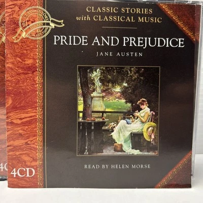 Pride and Prejudice - Jane Austen - Read by Helen Morse - 4 CD Set - VGC - Image 1 of 4