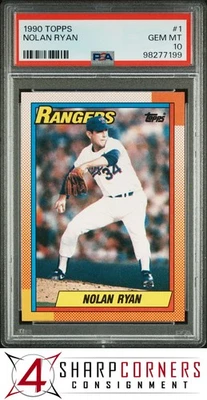 1990 Topps #1 Nolan Ryan Rangers Hof PSA 10 Foto 1 de 2
