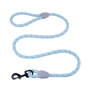 Dog Lead Strong & Durable Reflective Braided Rope Pet Leash Blue, 1.40m - Picture 1 of 4