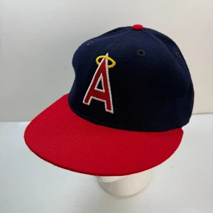 Vintage California Angels Fitted Hat 7 3/8 New Era Pro Model Wool - USA - Picture 1 of 13