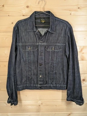 Chaqueta Denim Pepe Jeans London Para Hombre Grande Azul Oscuro Camionero Botón De Colección Y2K Foto 1 de 4