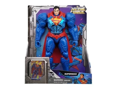 Figura de acción DC Comics Metal Force Superman Spin Master 4+ con tarjeta nueva en caja Foto 1 de 2