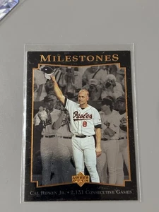 1996 Upper Deck CAL RIPKEN JR. Milestones #1 Baltimore Orioles - Picture 1 of 3