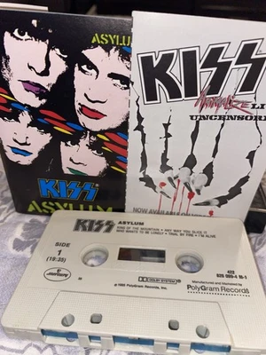 Ultra Rare KISS ASYLUM Cassette w ANIMALIZE INSERT Simmons Stanley St.John Carr - Image 1 of 4
