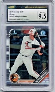 Bowman Draft Adley Rutschman 2019 cromo #BDC-1 CSG 9,5 Baltimore Orioles - Imagen 1 de 2