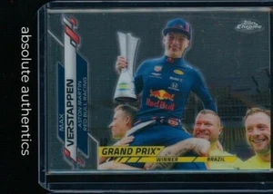 2020 Topps Chrome Formula 1 Max Verstappen F1 Grand Prix Winner Brazil - Picture 1 of 2