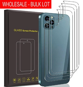 Wholesale 50X Tempered Glass Back Protector For iPhone 16 15 14 13 12 11 Pro Max - Picture 1 of 12