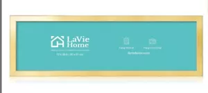 La Vie 12X36 Gold Panoramic Picture Frame for Wall Decoration, Minimalist Style - Picture 1 of 4