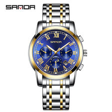 SANDA Steel Band Calendar Men's Watch Six Pins Automatic Mechanical Watch