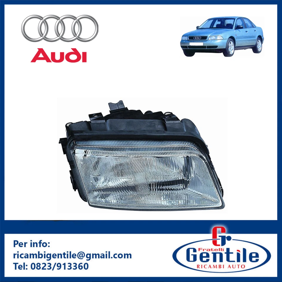 Faro derecho Audi A4 1995-1999 H4 Mod Valeo Pred Reg eléctrico Foto 1 de 1