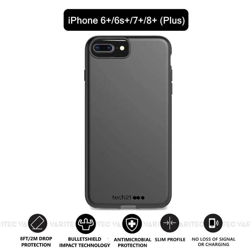 Tech21 Tough Silicone Phone Case Back Cover for Apple iPhone 6+ 6S+ 7+ 8+ Plus - Image 1 of 1