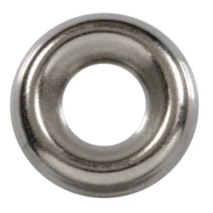 100 Qty #10 Stainless Steel Countersunk Finish Washers | 304 SS Finishing Cup (B - Picture 1 of 1