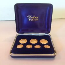 Vintage Dickens of London 7 Piece Button Set in Box London Badge & Button Co