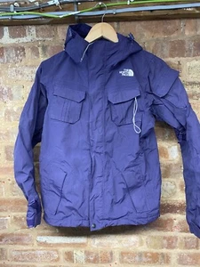 North Face Hyvent Skijacke isoliert lila mit Kapuze wasserdicht mit durchgehendem Reißverschluss Größe S - Bild 1 von 7