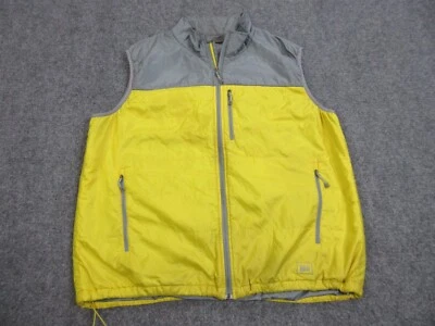 REI Vest Mens 2XL Yellow Packable Quilted Zip Outdoors Primaloft Coat - Image 1 of 4