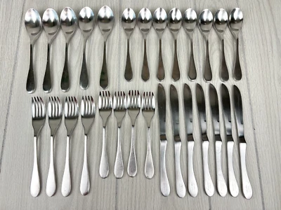 Knork Original Flatware Stainless Thick Handle Matte Lot of 28 - Image 1 of 4