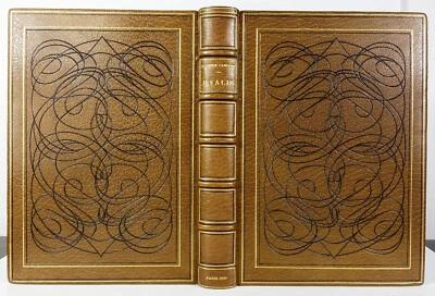 📖SAMAIN-Hyalis-1909-NUM 1/100-RELIURE D'ART PLEIN MAROQUIN SIGNÉE-ILLUSTRATIONS - Photo 1/4