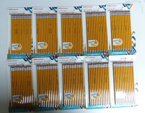 Office Depot Pre-sharpened #2/HB Lead Pencils -Yellow -10- 12-Packs - 120 Total - Picture 1 of 5