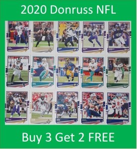 2020 Panini Donruss NFL cards (#1-250) Buy 3 Get 2 FREE Mahomes Brady Patriots