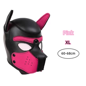Puppy Cosplay Padded Full Head Hood Mask Ears Women Dog Role Play - Picture 1 of 32