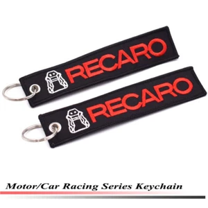 Car Style Recaro Racing Key Ring Embroidery Keychain Luggage Tag Keyring Tags47# - Bild 1 von 3