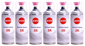 2K Klarlack Spraydose AVO MATT Lackspray Lack Benzinfest Auto Lack 400ml E0003-6 - Bild 1 von 1