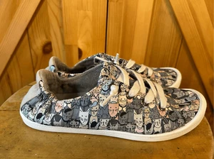Skechers Women's Bobs Beach Bingo - Mellow Cats Sneaker Size 8 - Bild 1 von 9