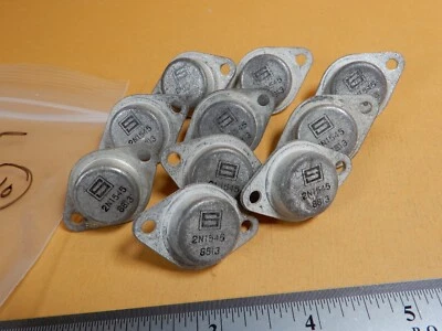 Signetics 2N1545 Germanium PNP Transistors Qty 10 Sample Hfe = 11 - Image 1 of 4