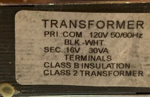 Transformer -120 V-50/60 Hz - sec:16V 30V - Picture 1 of 12