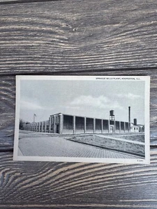 Vintage Sprague verkauft Pflanze Hoopeston IL Postkarte 4x6 schwarz & weiß - Bild 1 von 3