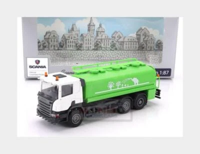 1:87 BREKINA PLAST Scania P124.860 Tanker Truck 3-Assi 1988 Green White OLM007 M - Image 1 of 2