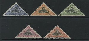 Liberia 1921 registration set of 5 used - Picture 1 of 1