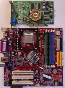 MSI 865GM2 Micro ATX i865 Motherboard + I/O + P4 3.0ghz + Geforce4 MX440 bundle - Picture 1 of 11