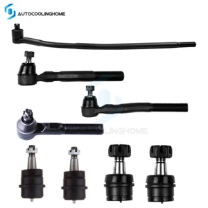 8pcs Front Tie Rod Ends Ball Joints For 2007-2017 Jeep Wrangler 2018 Wrangler JK - Picture 1 of 10