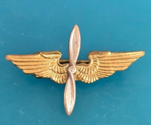 Vintage Mexican Air Force Aviation Cadet's Badge Brooch Pin - Picture 1 of 2