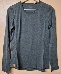 Montane x BMC Mono Base Layer T Shirt Top Grey Long Sleeve Pullover Size 12 - Picture 1 of 9