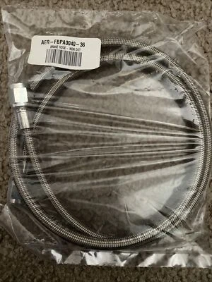 Manguera de teflón recta Aeroquip FBPA0040-36 -4AN recta a -4AN 36 pulgadas de longitud Foto 1 de 3