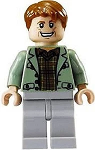 LEGO® Harry Potter™ Arthur Weasley w/ Grey Wand Minifigure - Picture 1 of 1