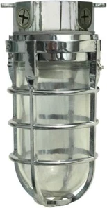 Woods L1706CH Vandal Resistant 150W Incandescent Security Light; Chrome - Picture 1 of 7