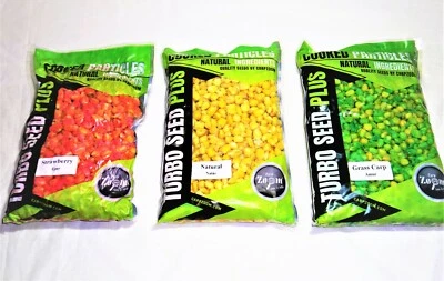 Gekochte Partikel,Karpfenfutter,Karpfen, Lockfutter Mais 1 Kg Futtereimer 5 L - Bild 1 von 4