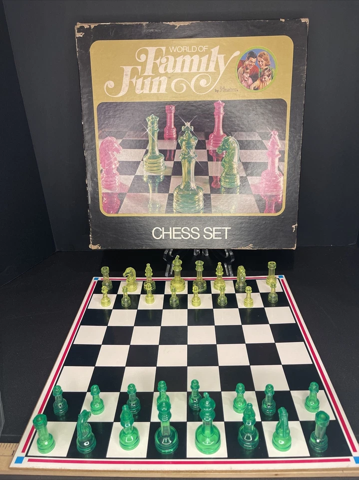 1971 Hasbro Chess Set With Board & Box Photos - Complete - Image 1 of 4