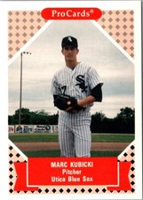 1991 ProCards Marc Kubicki #48 Utica Blue Sox Baseball Card